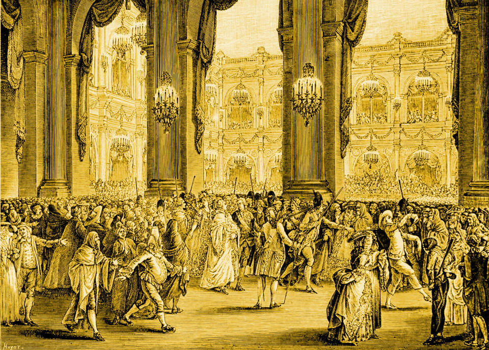 Luigi XVI e Maria Antonietta ad un ballo mascherato