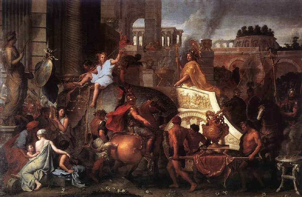 Ingresso di Alessandro a Babilonia - Charles Le Brun