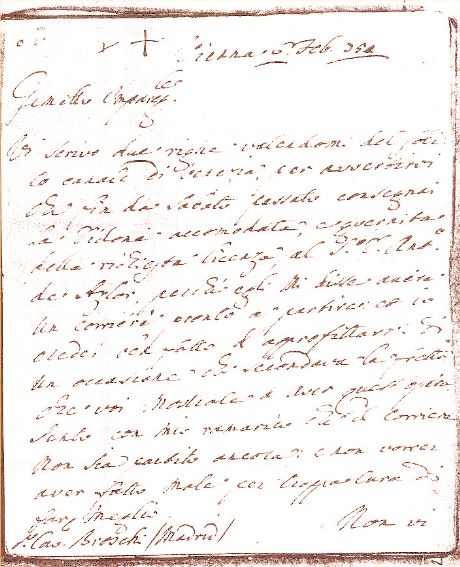 Lettera di Metastasio